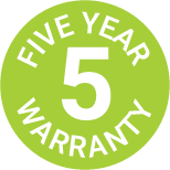 5 Year Warranty