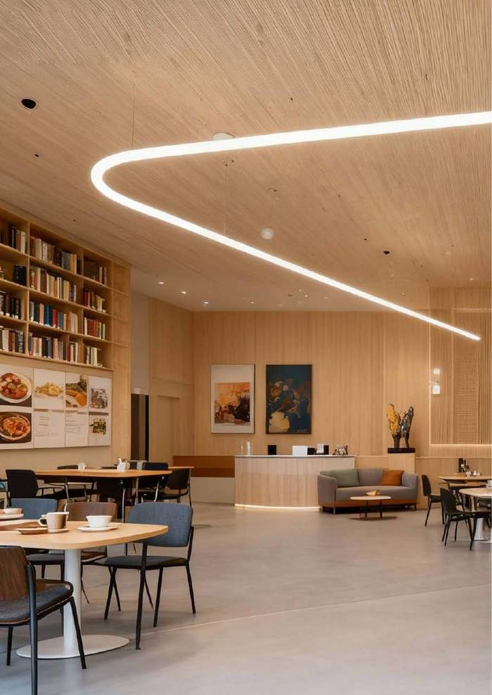 Evoline 255° flexible linear LED lighting by LPA