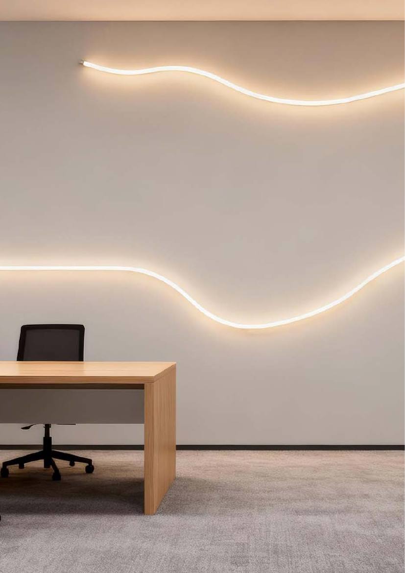 Evoline 255° flexible linear LED lighting by LPA